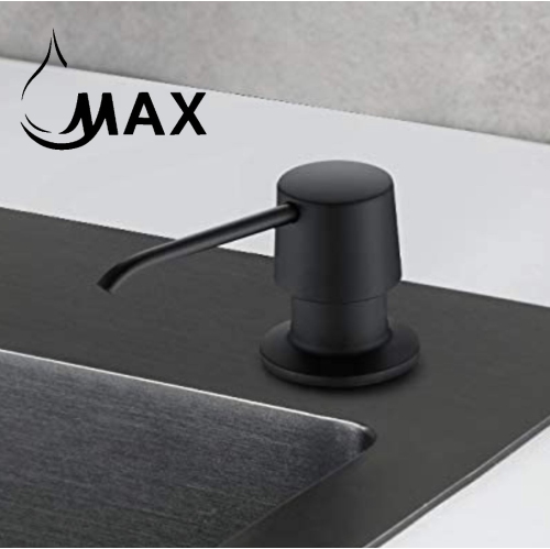 MAX Faucets Soap & Lotion Dispenser Matte Black Finish