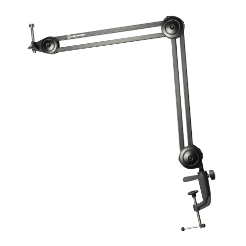 Audio-Technica USB/XLR Cardioid Condenser Microphone with Monitor Headphones, Boom Arm, & Tripod