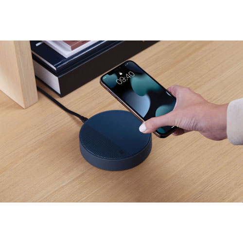 Lexon Oslo Energy+ 10W Wireless Charging Station for Qi-Enabled Devices (LL141DB) - Navy Blue