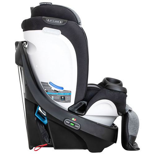 Evenflo Gold Revolve360 Extend All-in-One Convertible High-back Booster Car Seat w/ Sensor Safe -Moonstone Grey
