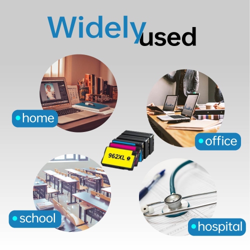 Gotoners 5 Pack Replacement for HP 962XL 962 XL Ink Cartridge with Latest Chip for HP OfficeJet Pro 9015 9010 9025 9018 9020 9012