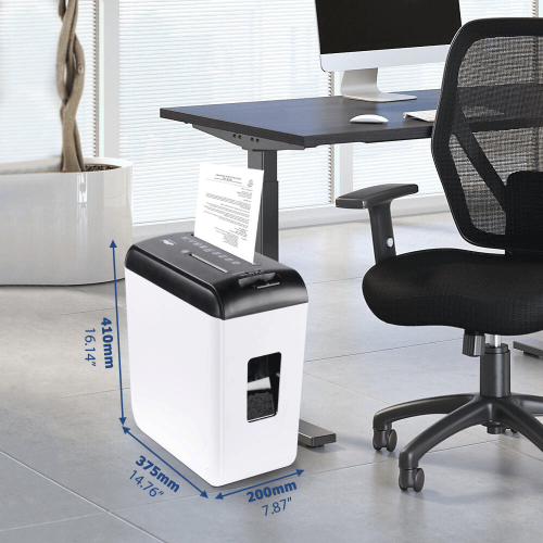 Déchiqueteuse à coupe en bandes de 5 feuilles avec bras extensible, carte de crédit CD Home Office Déchiqueteuse portative sans corbeille