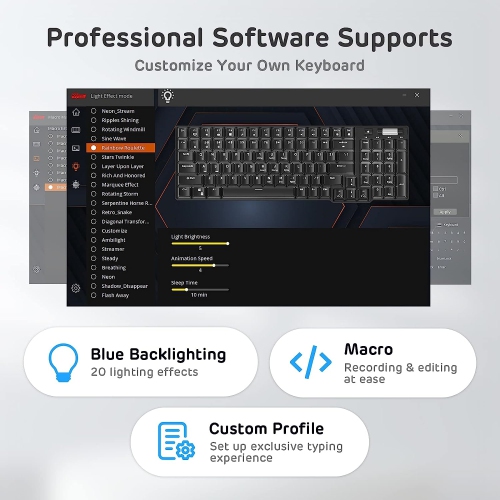 90% Triple Mode BT5.0/2.4G/USB-C Hot Swappable Mechanical Keyboard with Magnetic Hand Rest, 96 Keys Wireless Bluetooth Gaming Keyboard with Software,