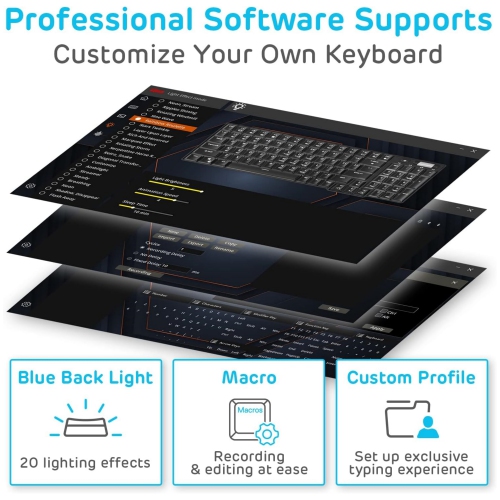 White 90% Triple Mode BT5.0/2.4G/USB-C Hot Swappable Mechanical Keyboard with Magnetic Hand Rest, 96 Keys Wireless Bluetooth Keyboard with Software,