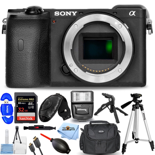 SONY  Alpha A6600 Mirrorless Digital Camera (Body Only) - 12PC Accessory Bundle