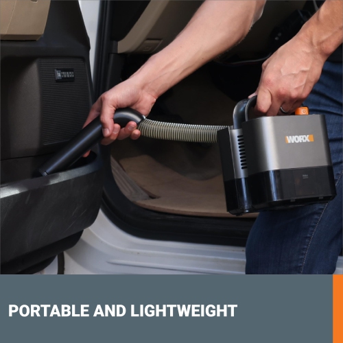 Worx WX030L 20V Power Share Cube Vac Cordless Compact Vacuum with Flex Hose and 2 Suction Speeds