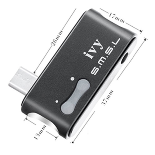 SMSL IVY DAC MINI Portable Audio Digital to Analog Converter, AMP Headphones Amplifier USB Input Support OTG only for Android Cellphones Black
