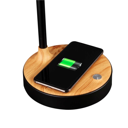 OttLite LED Table Lamp with Wireless Charging