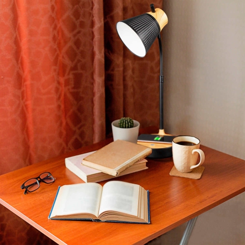 OttLite LED Table Lamp with Wireless Charging