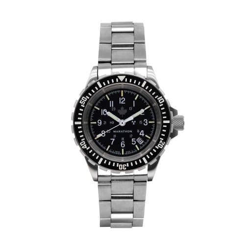 MARATHON- Grey Maple Large Diver's Automatic with SS Bracelet with Marathon Clasp 41mm