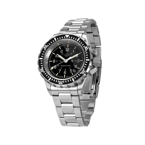 MARATHON- Grey Maple Large Diver's Automatic with SS Bracelet with Marathon Clasp 41mm