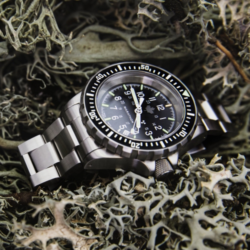 MARATHON- Grey Maple Large Diver's Automatic with SS Bracelet with Marathon Clasp 41mm