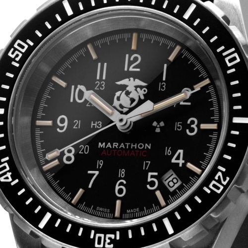 MARATHON- Official USMC Large Diver's Automatic with SS Bracelet with Marathon Clasp 41mm
