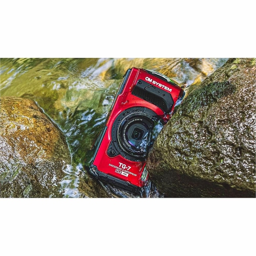 OM SYSTEM Tough TG-7 Digital Camera - Red