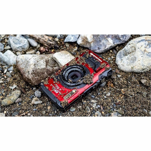 OM SYSTEM Tough TG-7 Digital Camera - Red