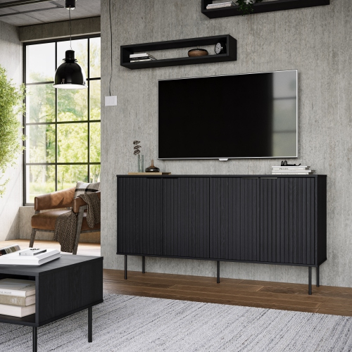 Amber & Emily Leander Black Sideboard Buffet