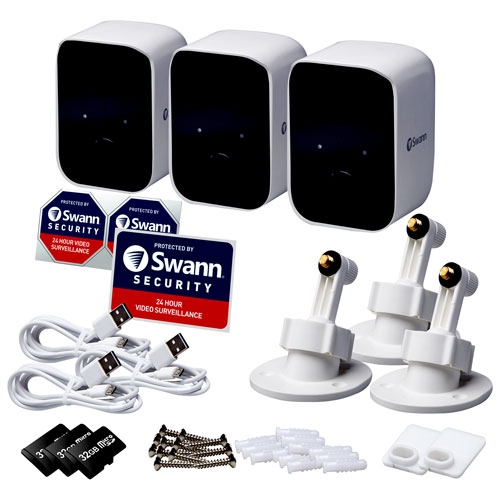 Boîte ouverte - 3 caméras de surveillance sans fil CoreCam SWIFI-CORECAM3 1080P de Swann