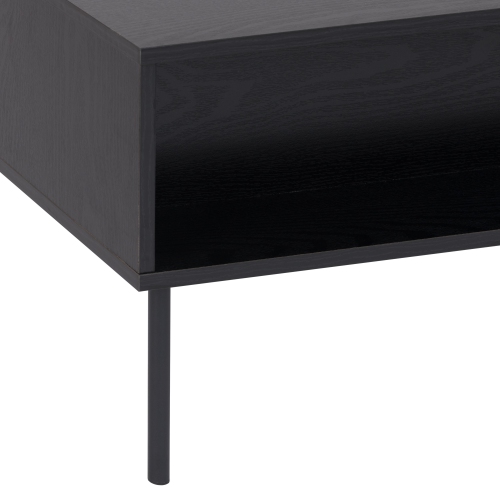 Amber & Emily Leander Black Fluted Coffee Table