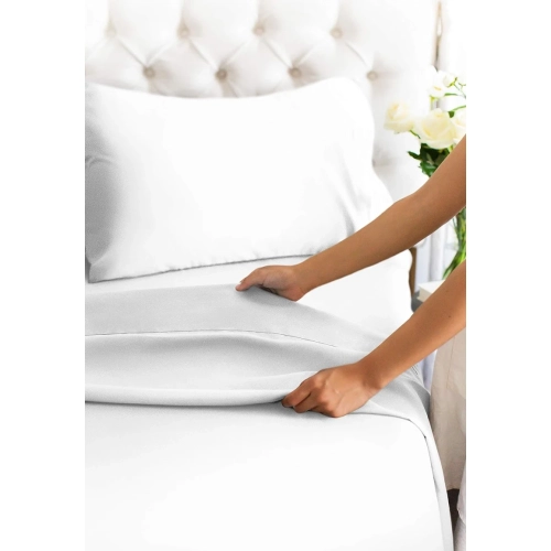Hotel Luxury Queen Size 4 Piece Sheet Set | Comfy, Breathable, Cooling Sheets