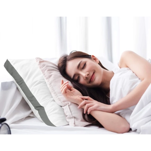 Cooling Queen Size Bed Pillows, Set of 2 - Hotel Quality Gusseted Pillows for Back, Stomach, or Side Sleepers