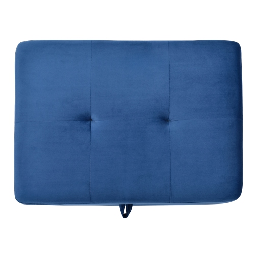 Monaco Navy Blue Tufted Storage Ottoman