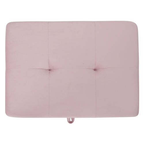 Monaco Pink Tufted Storage Ottoman