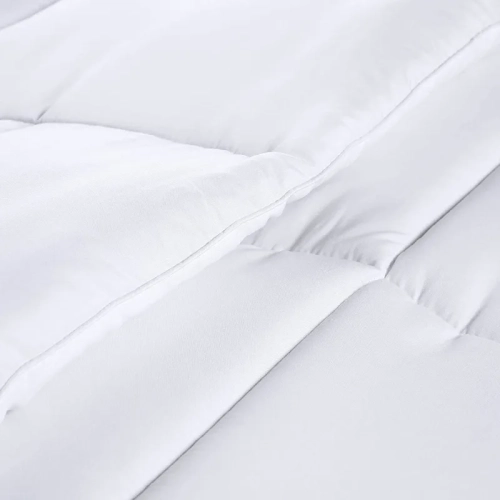 Couvre-lit matelassé pour grand lit 2 places - édredon à coutures en boîte avec coins à passants