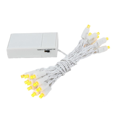 NOVELTY LIGHTS LLC  Novelty Lights 20 Light Battery Operated Led Christmas Mini Light Set Wire, 8' Long In White