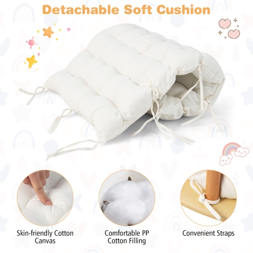 Gymax 2-in-1 Arch Rocker with Soft Cushion Double-Sided Climbing Arch for Toddlers