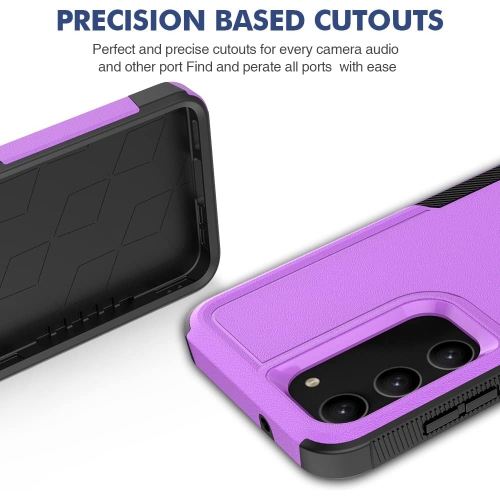 XCRS – Étui de protection double couche pour PC et TPUR, robuste, Tuff, testé contre les chutes pour Samsung Galaxy S23 FE 5G 2023