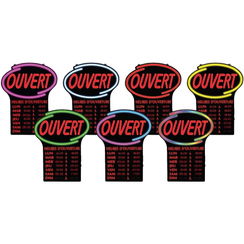NEWON LED “OUVERT” Sign - French