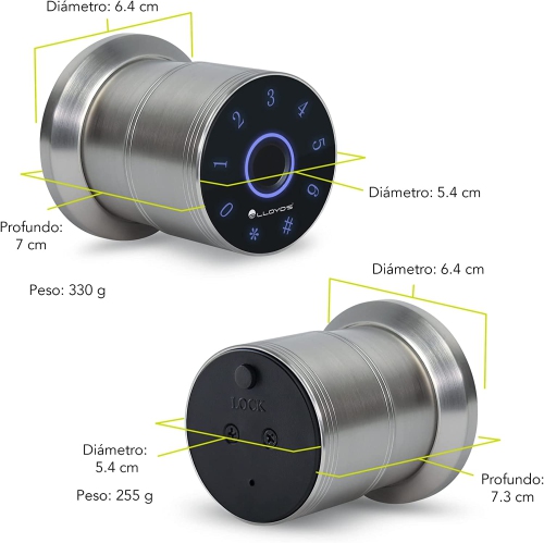 Lloyd's WiFi knob-Lock, with Finger Print Reader