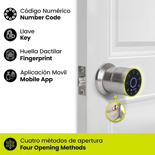 Lloyd's WiFi knob-Lock, with Finger Print Reader