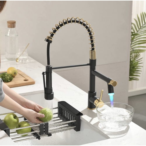 MAX Faucets Pull Down Flexible Kitchen Faucet With Separate Pot