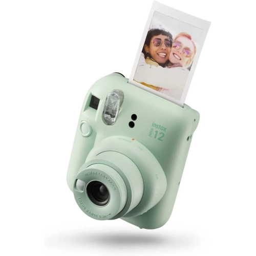 Fujifilm Instax Mini 12 Instant Camera Bundle with Instax Mini Film, White Multi-Pack (60 Exposures) | Portable Compact Camera for Instant Photography