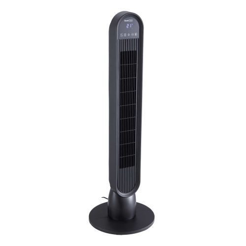 Ventilateur vertical oscillant numérique Geek aire avec affichage DEL avec 4 réglages de température de la pièce et ​​​​​​​Télécommande​​​​​​​