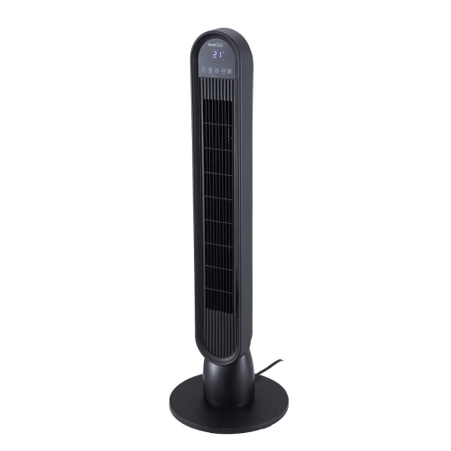 Ventilateur vertical oscillant numérique Geek aire avec affichage DEL avec 4 réglages de température de la pièce et ​​​​​​​Télécommande​​​​​​​