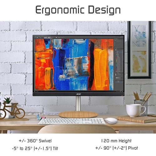 Acer ConceptD CM2 Series CM2241W BMIIPRZX 24" 16:10 Adaptive-Sync IPS Monitor