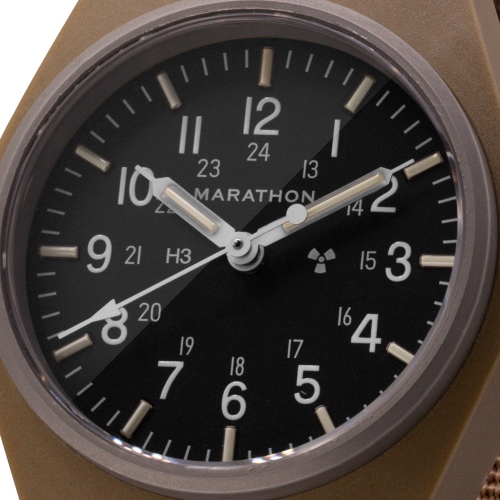MARATHON- Desert Tan General Purpose Mechanical with Ballistic Nylon Strap 34mm