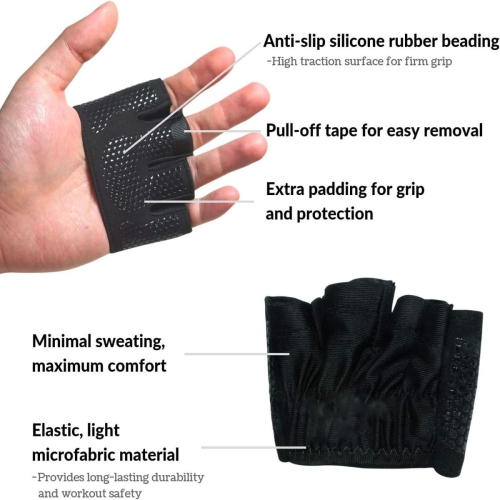 Fitness Half Finger Cots Grip Gloves Womens Gloves Fishing Gloves Exercise Gloves Gym Glove Fitness Exercise Gloves Outdoor Gloves Bike Riding Gloves