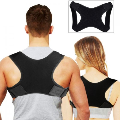 Correcteur de posture à renfort dorsal pour le bas et le haut du dos pour le soulagement de la douleur