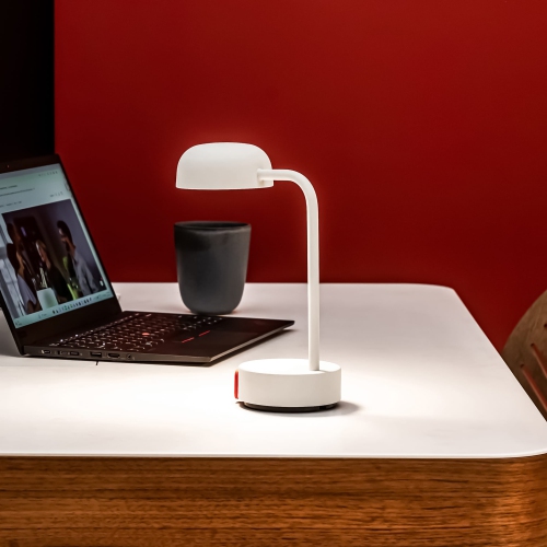 kooduu Fokus Portable LED Table Lamp, Cloudy White