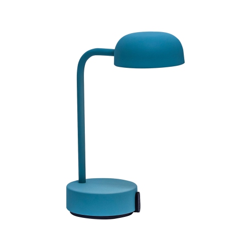 KOODUU  Fokus Portable Led Table Lamp, Smoky In Teal
