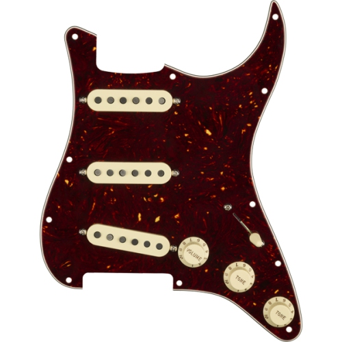 Plaque de protection précâblée Stratocaster SSS Custom Shop '69 SSS de Fender - écaille de tortue