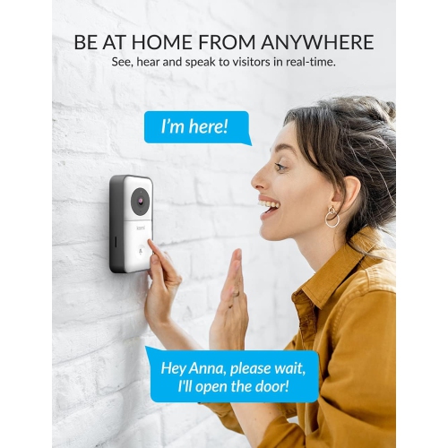 Kami Wireless Smart Video Doorbell Camera Wi-Fi with PIR Motion Detector