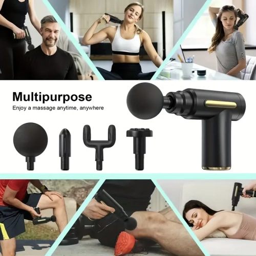 Appareil de massage à percussion portatif Deep Tissue - compact, puissant | soulager la douleur du corps, du dos et du cou | couple élevé, conception