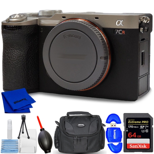 SONY  A7Cr Mirrorless Camera (Silver) Ilce-7Cr/s - 7PC Accessory Bundle