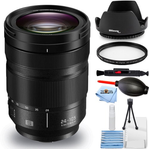 Panasonic Lumix S 24-105mm f/4 Macro O.I.S. Lens S-R24105 - 7PC