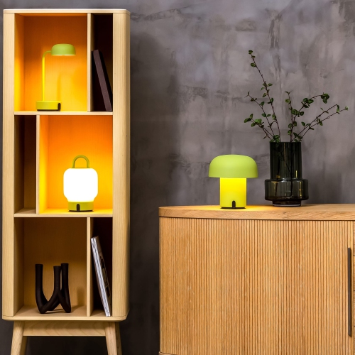 kooduu Loome Portable LED Table Lamp, Moss