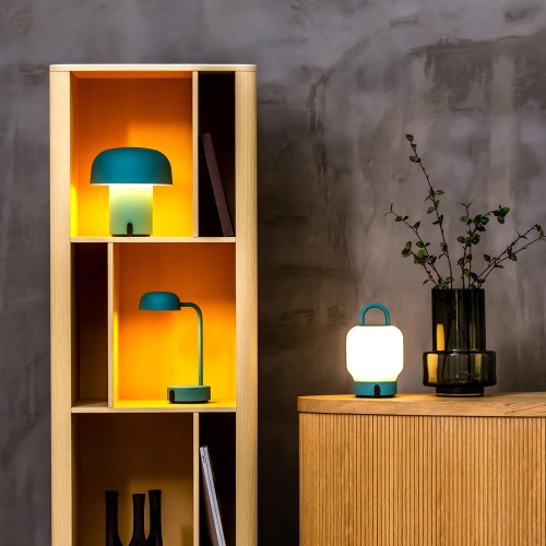 kooduu Loome Portable LED Table Lamp, Smoky Teal